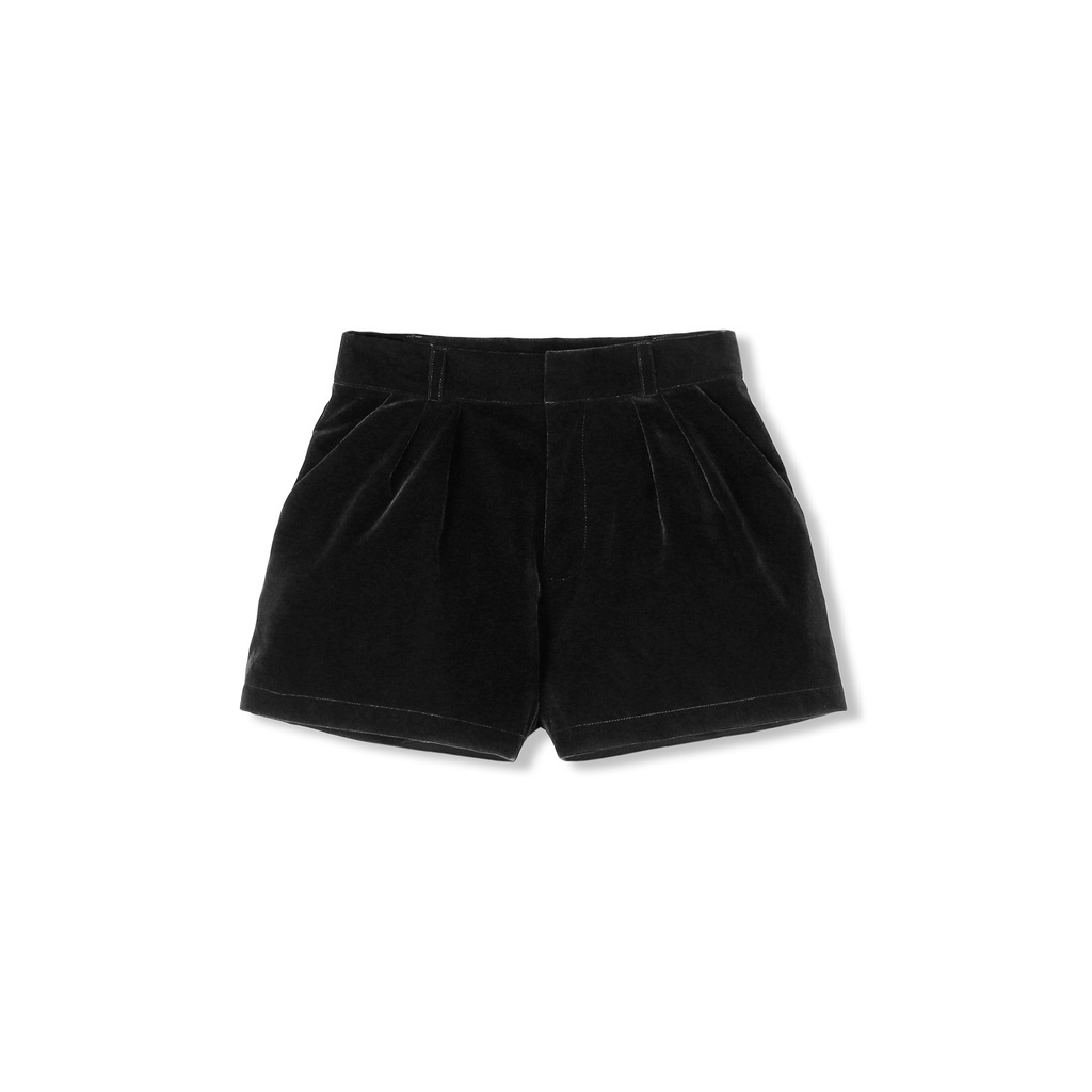 Quần Short Nữ A-line Velvet , Chất Nhung Thoải Mái , WQS000065 ,SOMEHOW