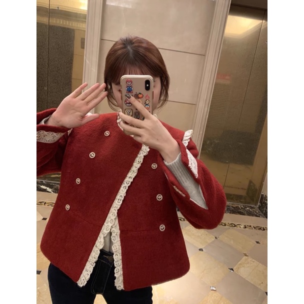 Áo Khoác Dạ Weiss `` Versailles Jacket '' Phong Cách Hồng Kông Cho Nữ