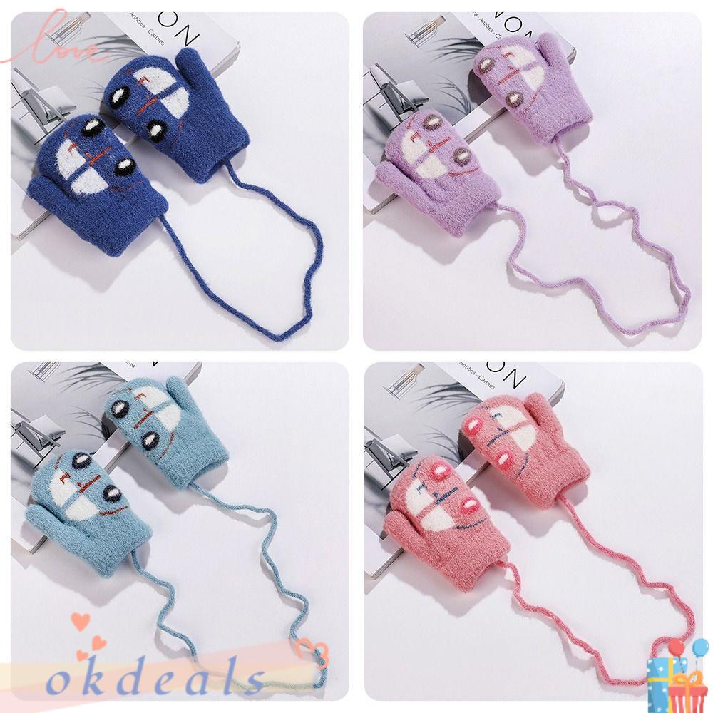 Găng Tay Lông Nhung Dày Dặn Ấm Áp Dành Cho Bé Trai Và Bé Gái