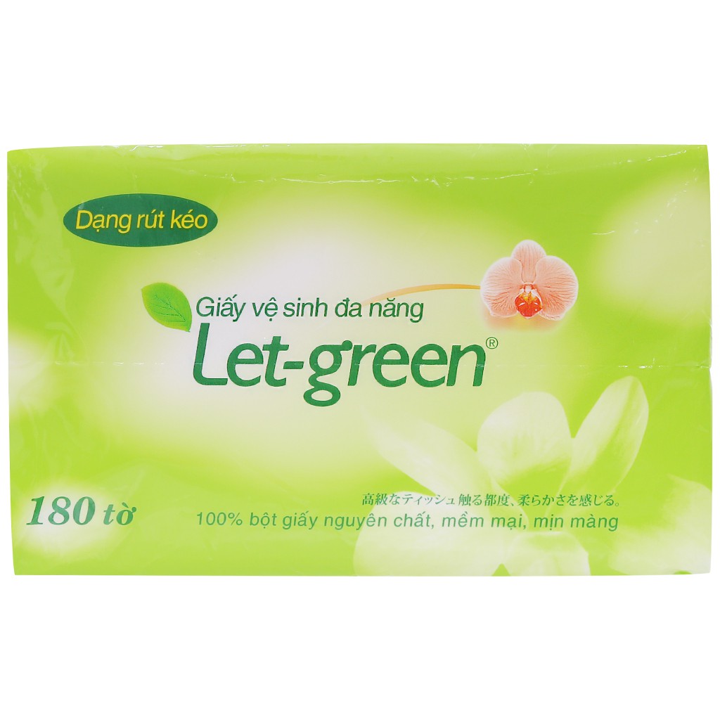 Khăn giấy Let green 180 tờ