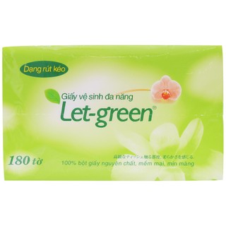 Khăn giấy Let green 180 tờ