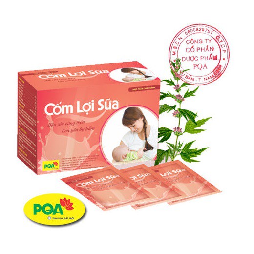 CỐM LỢI SỮA PQA: tắc sữa, ít sữa, sữa loãng, sữa nóng, cho mẹ bầu sữa căng tròn con yêu bụ bẫm