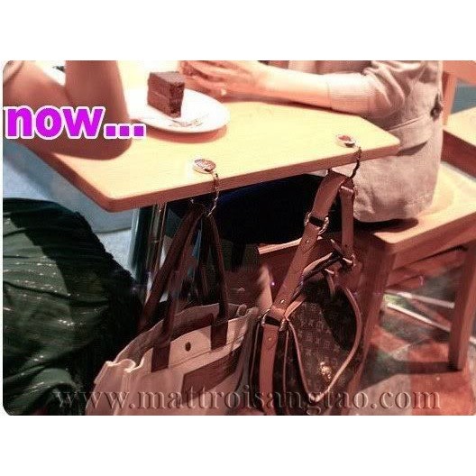 Móc treo túi xách trái tim V1