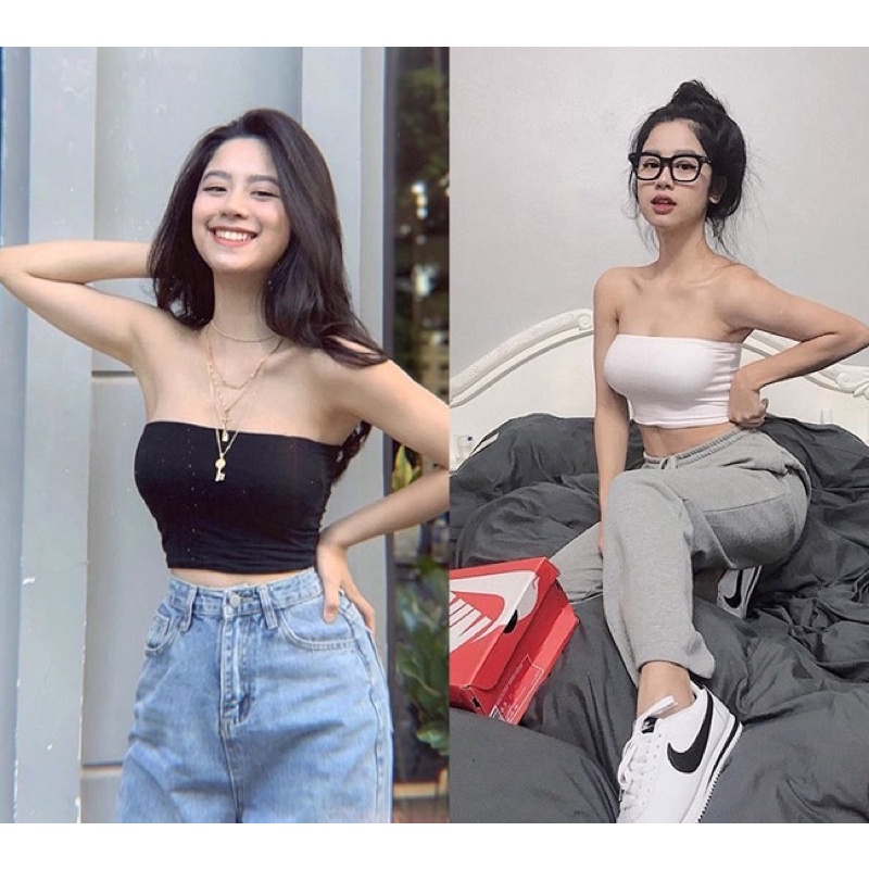 Áo H&M Tube Quây Basic Ngắn