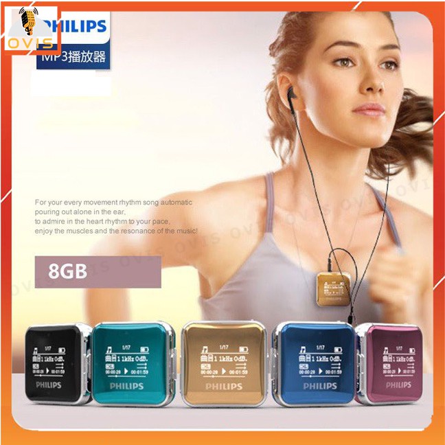 Máy Nghe Nhạc Thể Thao Philips SA2208 / Philips SA2301 / Philips SA6116MP3