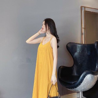 Đầm maxi đan lưng chất đũi tơ - td822001