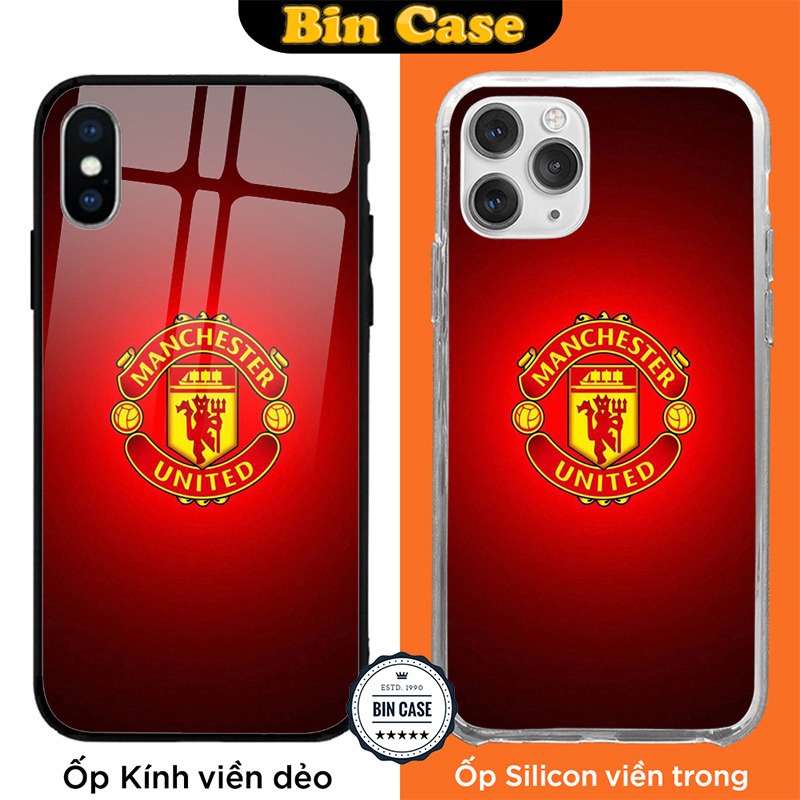 ⚽Ốp In Hình Logo MU Man Utd Siêu Đẹp ⚽Ốp Manchester United iphone 13 12 11 Pro Max 6s 6 7 8 Plus X Xr Xs Max BONGDA056