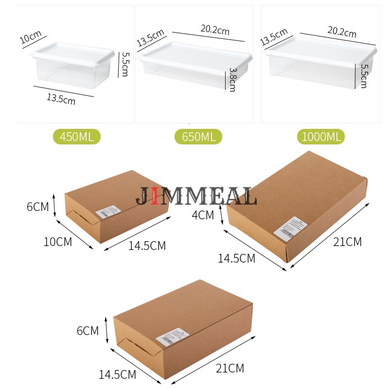 Hộp Đựng Thực Phẩm Kim Chi, Củ Cải, Đồ Tươi Sống Để Tủ Lạnh Kiểu Hàn Quốc 450ml 650ml 1000ml Tiện Dụng