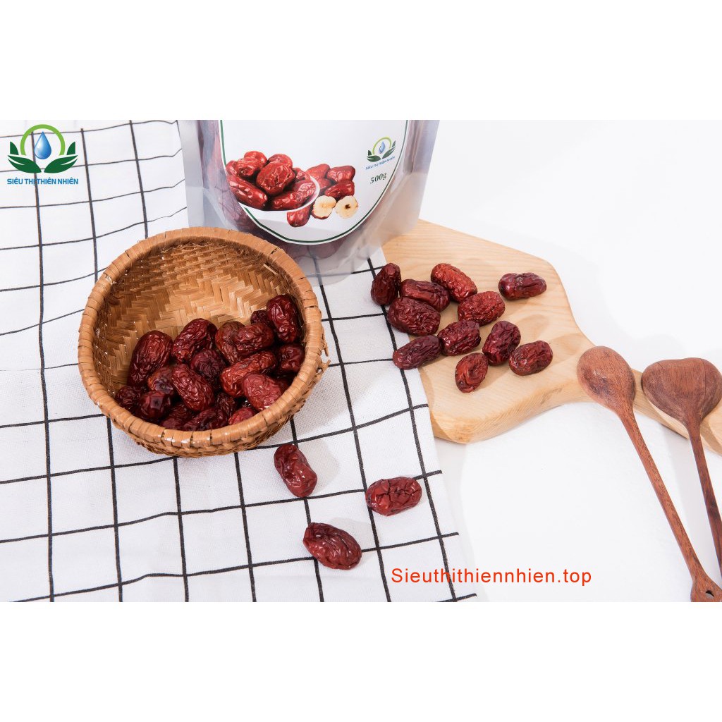 Táo đỏ sấy khô đóng túi zip thương hiệu Mộc Sắc