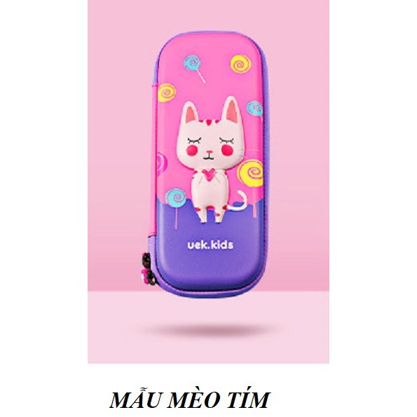 Hộp bút UEK Mèo tím size nhỏ