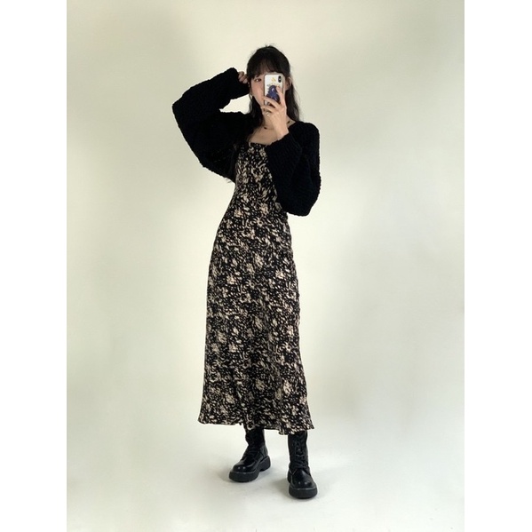 Áo cardigan len nổi dáng croptop chất liệu cao cấp Chaiko Studio