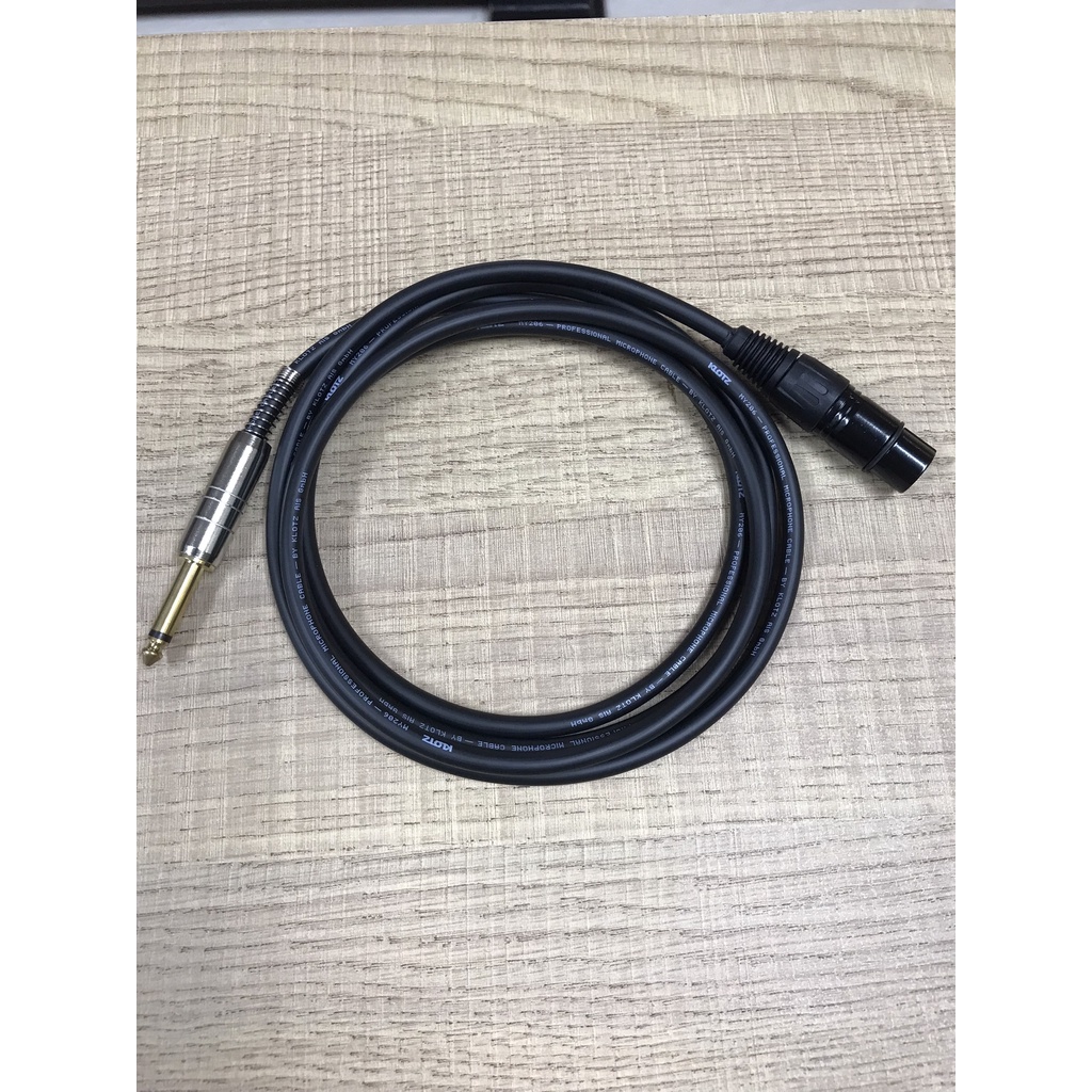 Dây tín hiệu MY 206 Klotz của Đức nối Jack 6 ly với canon độ dài tùy chọn