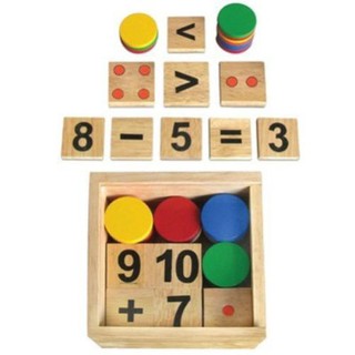 Đồ chơi giáo dục Winwintoys Bộ học toán sáng tạo montessori Cho bé 3 Tuổi