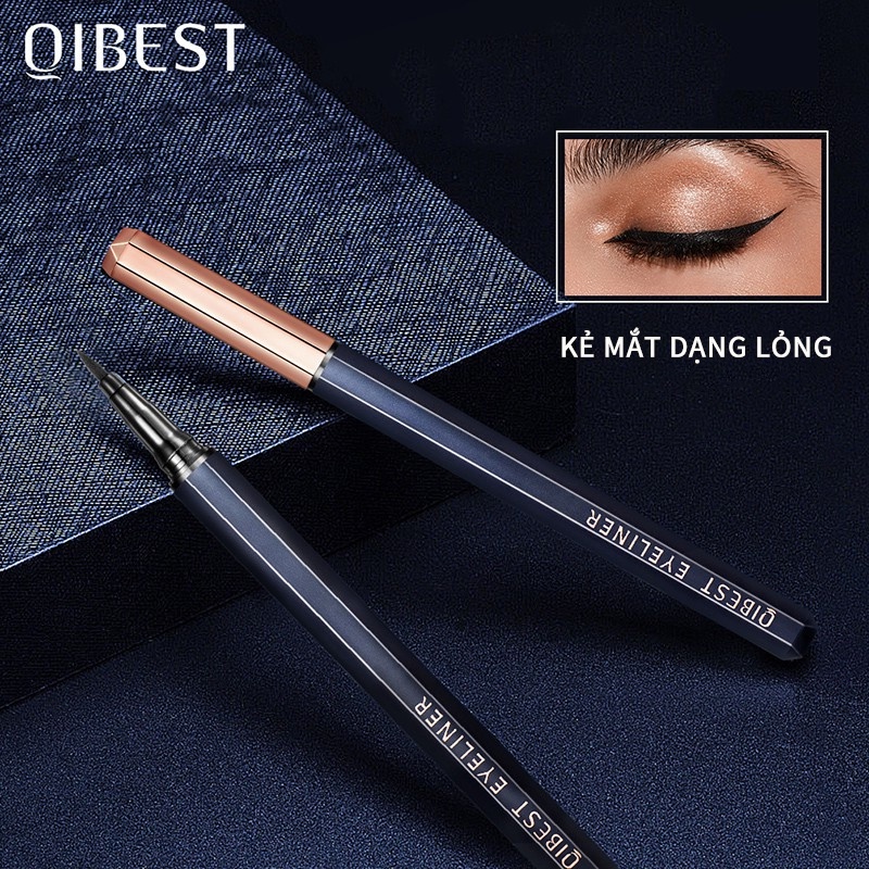 Set Mỹ Phẩm Trang Điểm Mắt QIBEST 68.5g Gồm Kẻ Mắt+Kẻ Mày Dạng Lỏng+Mascara+Mút Trang Điểm Tiện Dụng