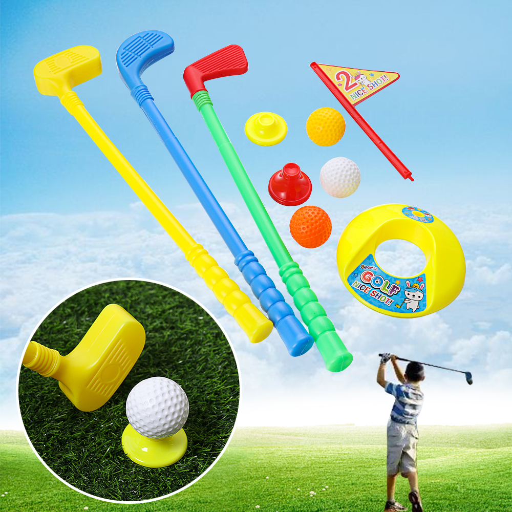 Set 9 Đồ Chơi Golf Trong Nhà Bằng Nhựa Cho Bé