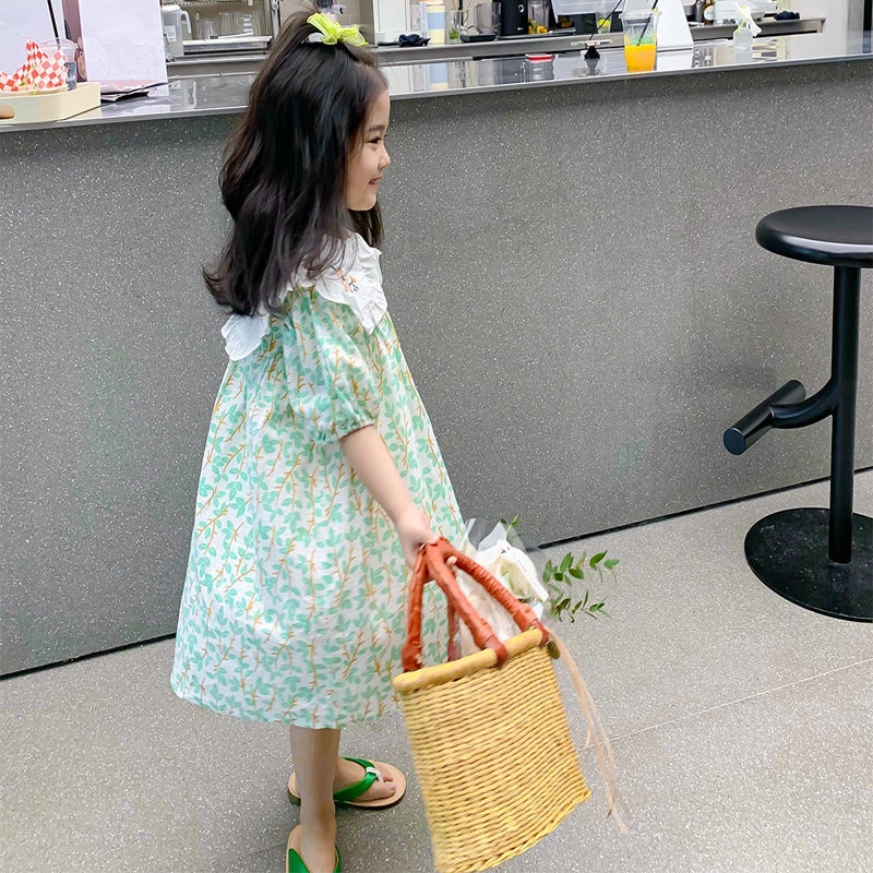 Đầm Công Chúa In Hoa Thời Trang Mùa Hè Hàn Quốc Mới Cho Bé Gái