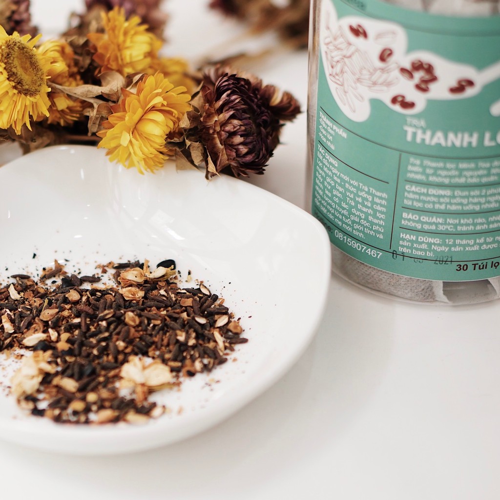 Trà Gạo Lứt Đỗ Đen Hoa Nhài Detox Thanh Lọc Minhtea detox giúp thon gọn sảng khoái ngủ ngon tốt cho sức khoẻ GÓI DÙNG TH | BigBuy360 - bigbuy360.vn