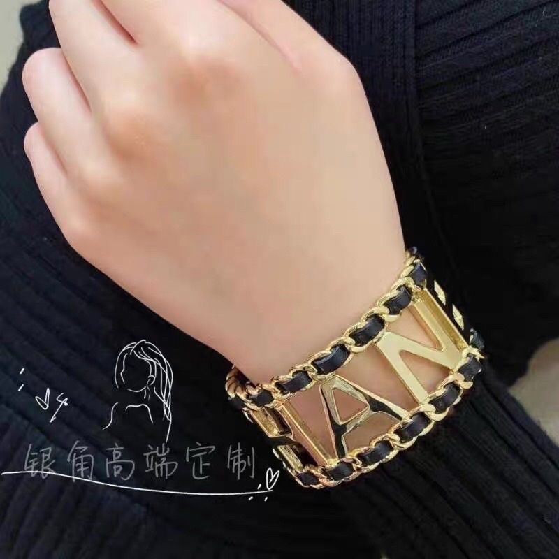 LẮC TAY VÒNG TAY DÂY DA CHAN.EL , VÒNG TAY KIM LOẠI CHANE.L