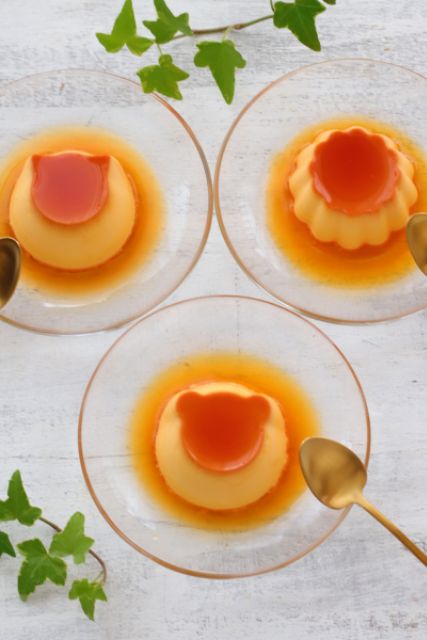 1 CHIẾC Khuôn flan, khuôn pudding hình gấu,  mèo nhập từ Nhật