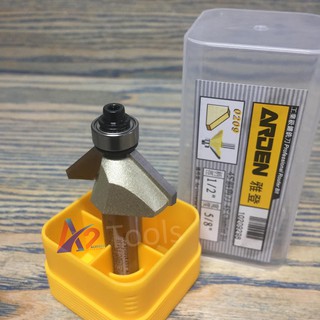 Mũi phay gỗ vát cạnh 45 độ ổ bi 1/2"x5/8" (15.9mm) ARDEN - Made in TAIWAN