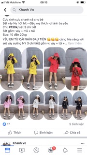 Sét váy Ny cộc tay kèm túi