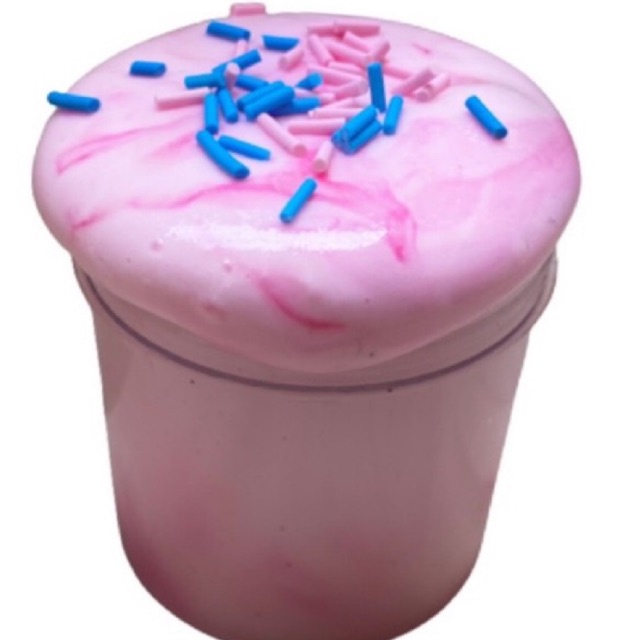 Slime phối màu dễ thương/ Pink cotton candy/ Basic slime hủ lớn