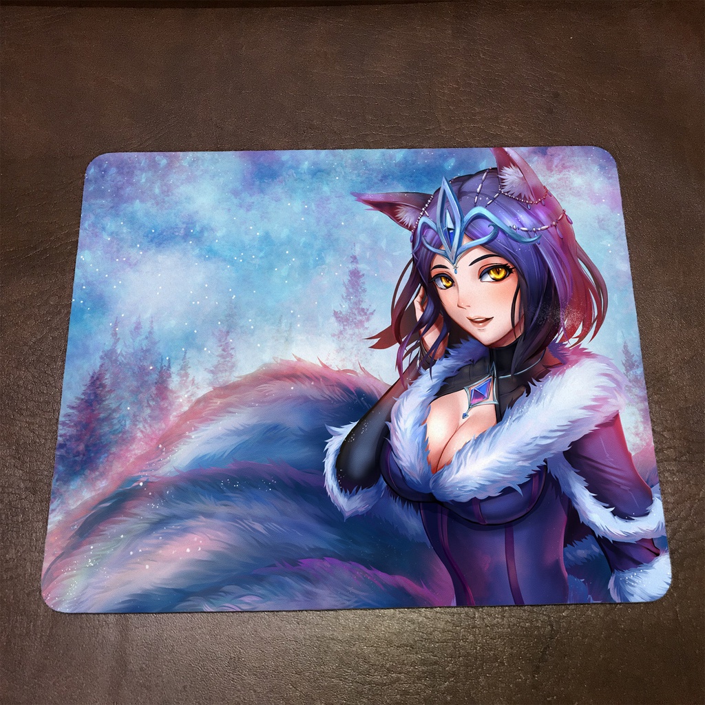 Lót chuột máy tính League of Legends AHRI - Mẫu 1 Mousepad cao su êm ái, nhận in theo yêu cầu