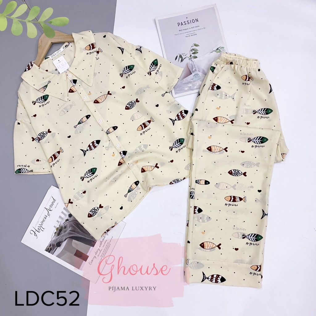 Đồ Ngủ Pijama Lụa Mango Tay Lỡ Cánh Dơi Siêu Xinh, Cộc Dài Mềm Mịn, Độc Lạ Khó Tìm, Sanh Chảnh Hàn Quốc