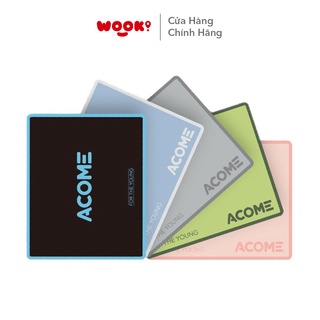 Miếng Lót Chuột Cỡ Nhỏ Dùng Cho Văn Phòng ACOME AMP01 Kích Thước 22 x 18 cm Chất liệu Vải Và Cao Su Hàng Chính Hãng