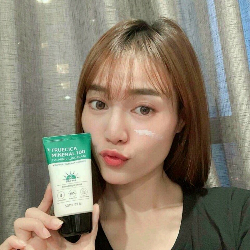Kem Chống Nắng Nâng Tông Some By Mi Truecica Mineral 100 Và Tone-up Calming Suncream SPF50+/PA+++ 50ml