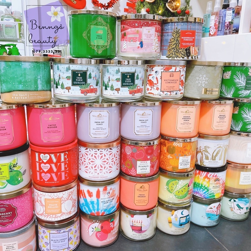 [NHIỀU MÙI] NẾN THƠM 3 BẤC BATH &amp; BODY WORKS 🤍