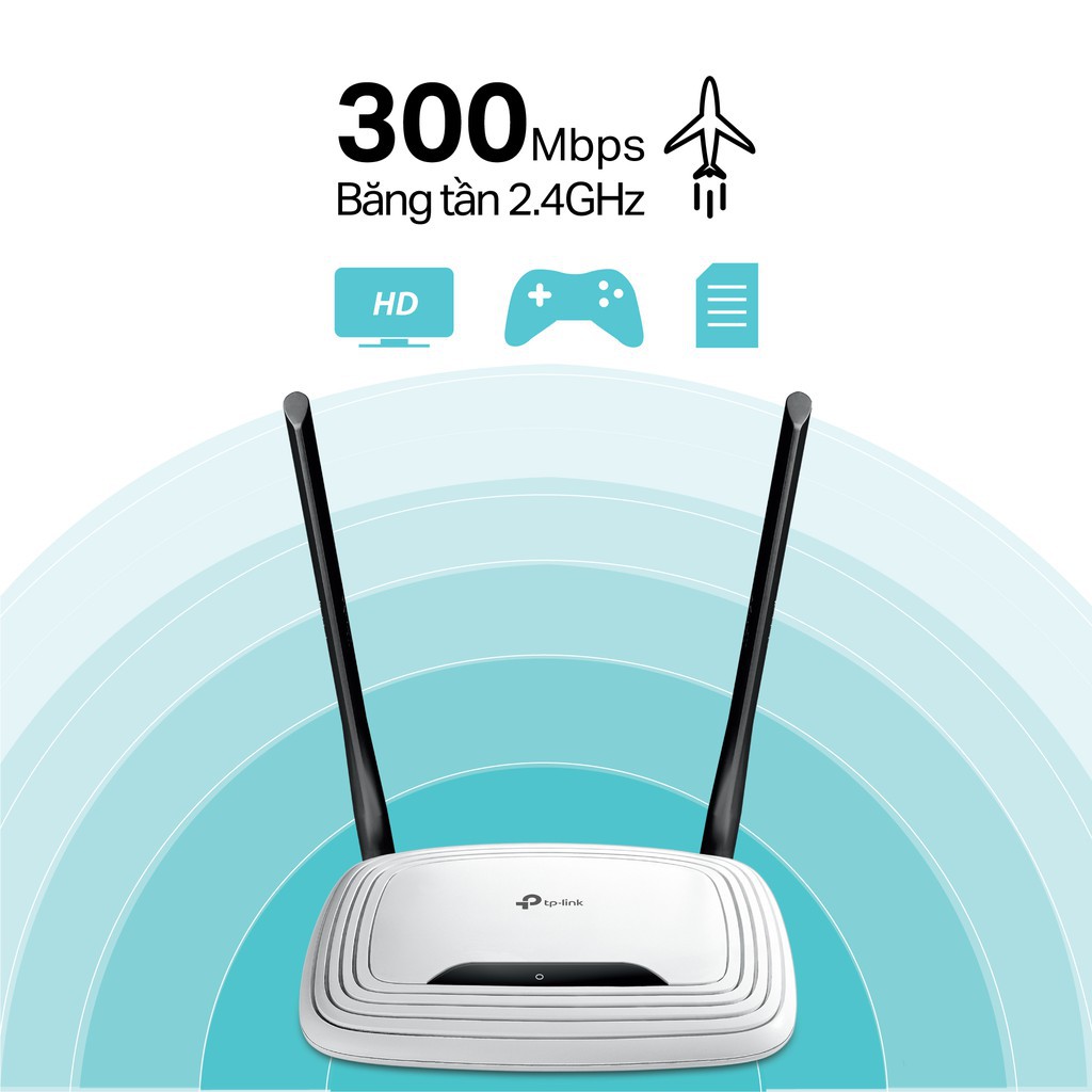 TP Link Bộ phát wifi Chuẩn N 300Mbps TL WR841N Router wifi TPLink TL WR841N