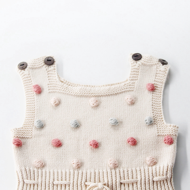 Áo len liền quần xinh xắn cho bé gái