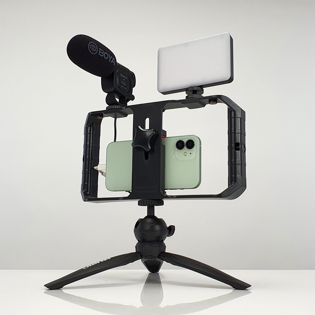 PHOTOCITY YOUTUBER KIT M1 - Combo Mic thu âm BOYA BY-BM3011 và phụ kiện dành cho Điện thoại cổng 3.5mm