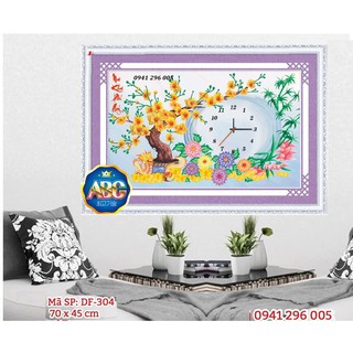 Tranh đính đá abc mai khai phú quý df304