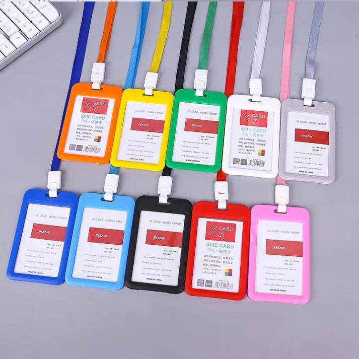 Dây đeo thẻ sinh viên, học sinh, nhân viên GALANO dây đeo bảng tên hộp nhựa kèm dây treo SA-001359