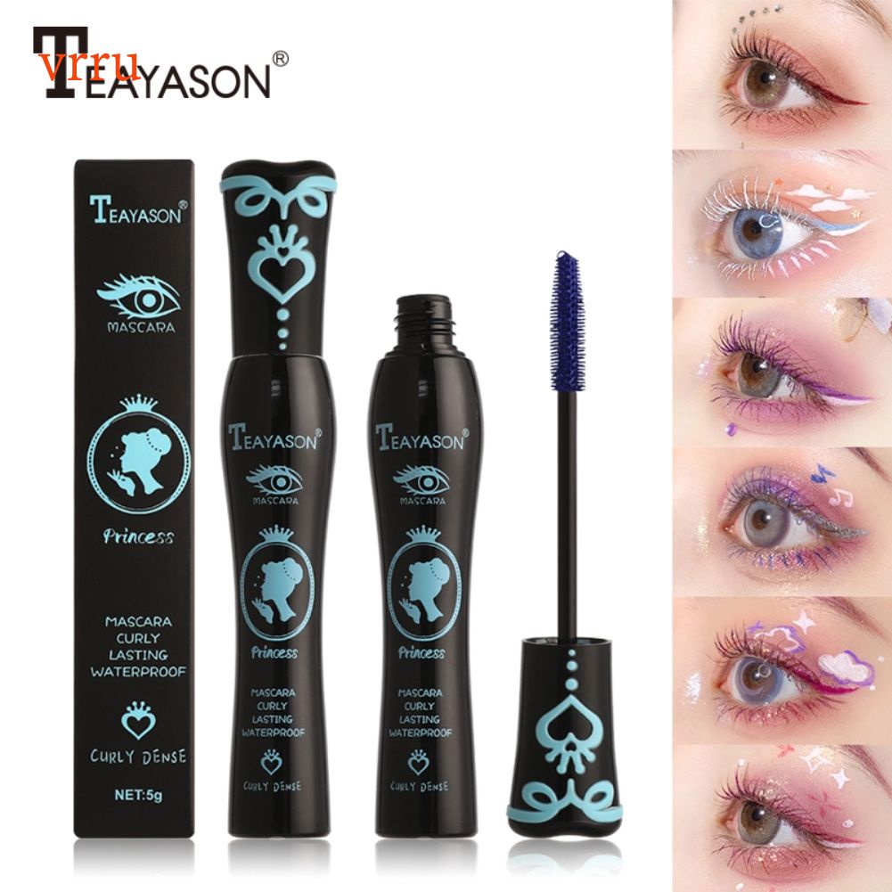 Mascara nhiều màu sắc chống thấm nước không dễ nhòe chuốt dài dày và cong mi
