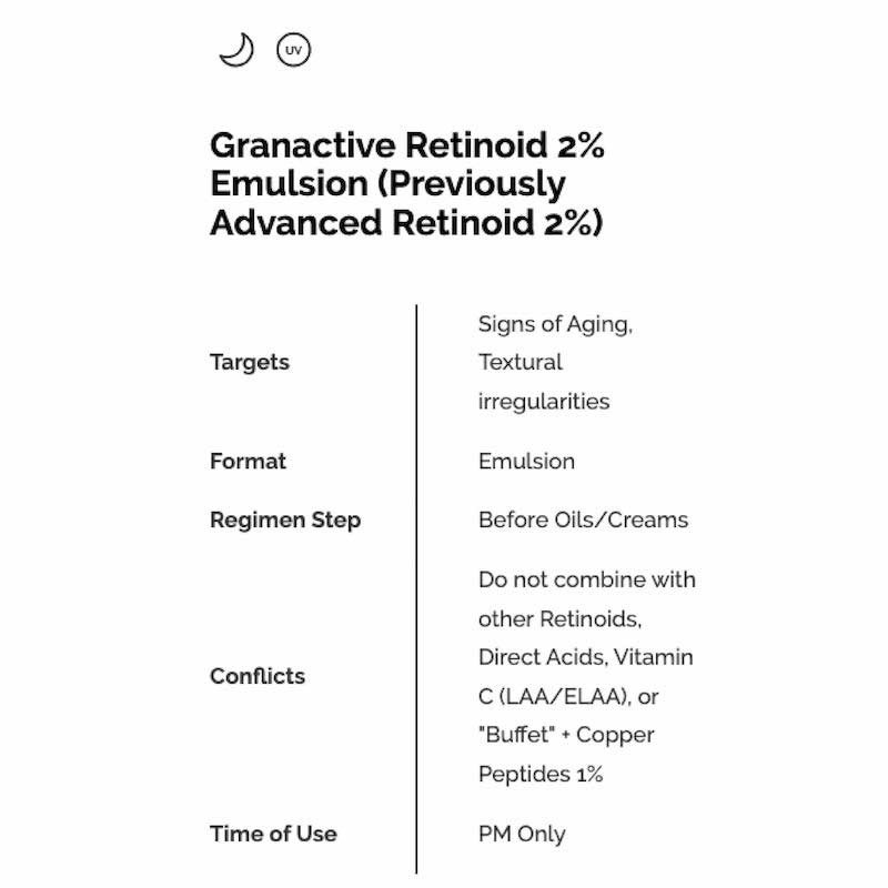 The Ordinary Tinh chất - Serum dưỡng da chống oxy hóa 30ml Granactive Retinoid 2% Emulsion - ChíNh ThứC