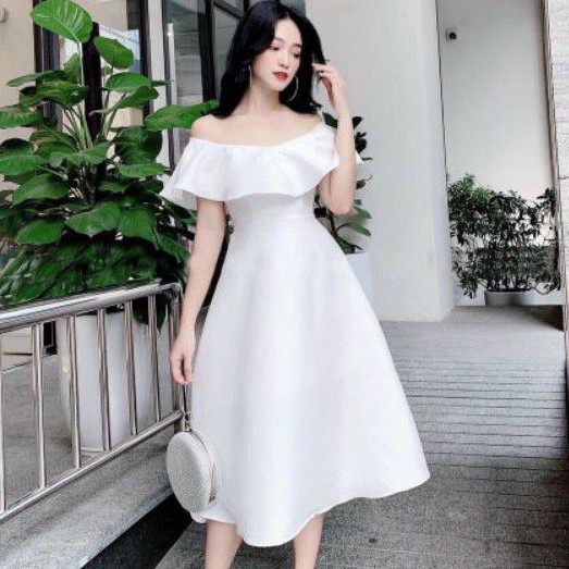 Đầm Dự Tiệc Trễ Vai Tiểu Thư MiLis MS1209