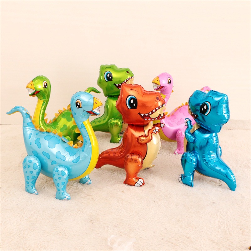 Bong Bóng Hình Khủng Long Hoạt Hình 3D Cho Trẻ Em