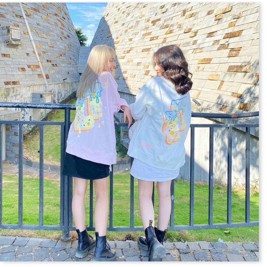 Áo khoác nỉ cardigan form rộng nút cúc siêu xinh cho các bạn nữ KOKO MI STORE