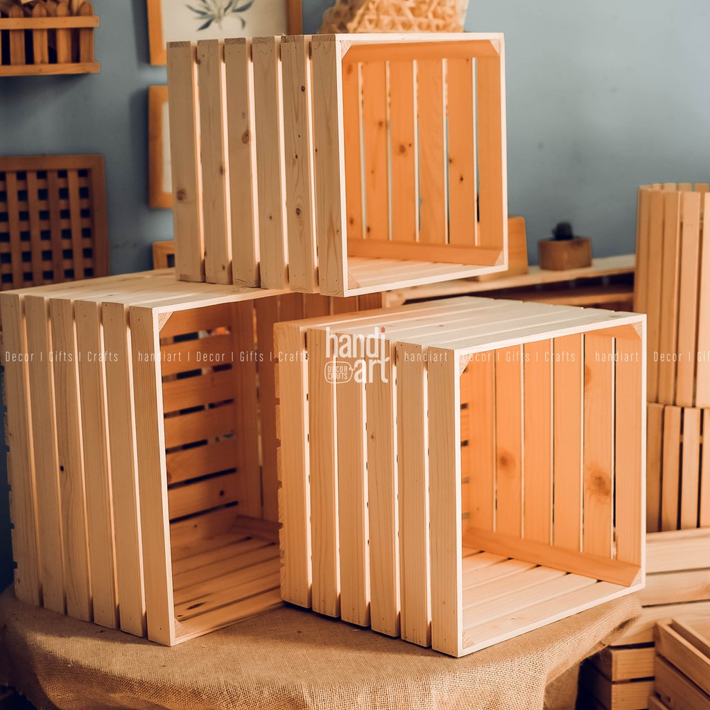 Thùng gỗ pallet vuông/Wooden pallet