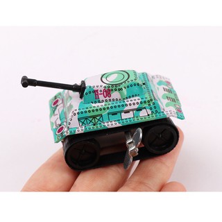 Đồ chơi xe tăng mini vặn cót, chạy trớn độc đáo cho bé