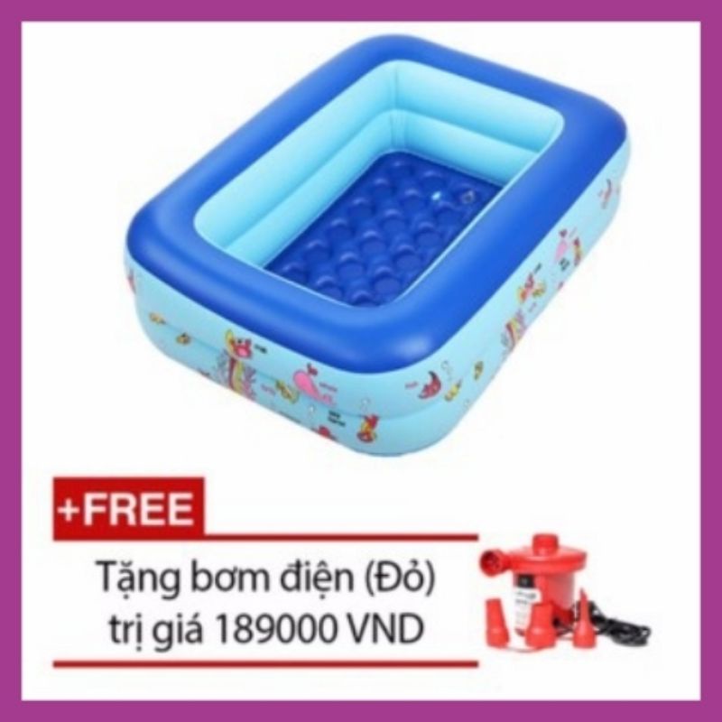 bể bơi 2 tầng 1m2 cho bé + Bơm điện