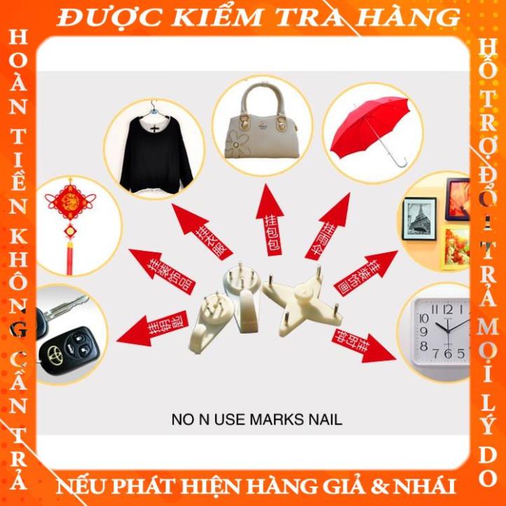 Ghim 4 chân, Móc Đóng Tường Treo Tường Đinh Ghim Không Cần Khoan Tường (SIZE LỚN 5CM) xphong
