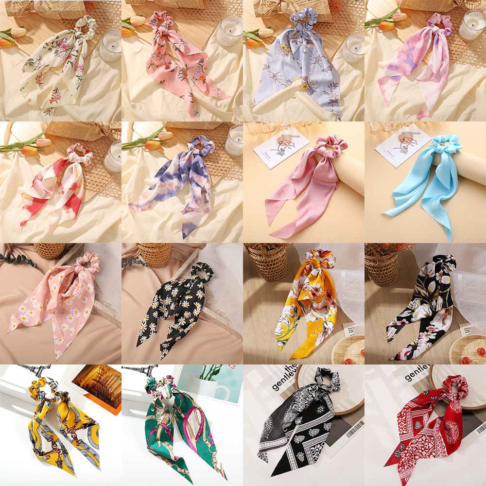 Dây buộc tóc họa tiết hoa thời trang dành cho nữ