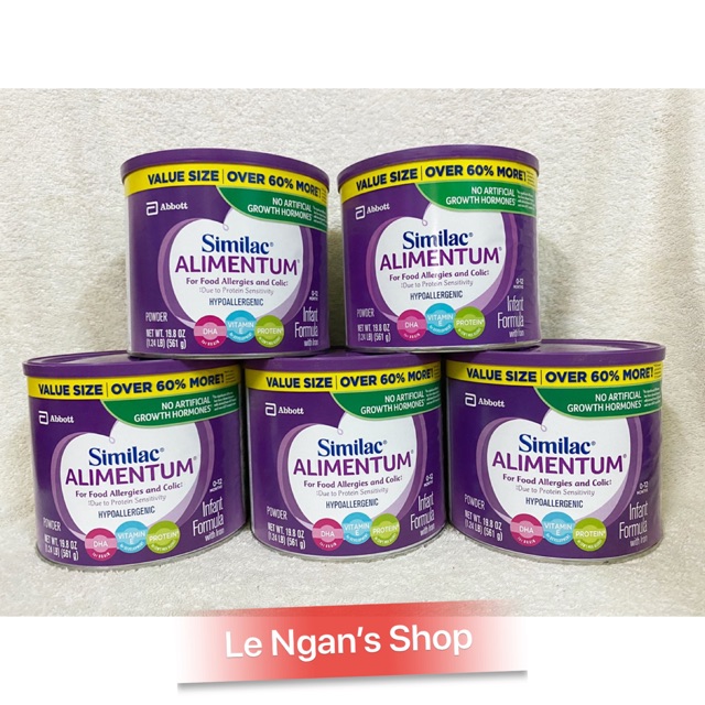 [HÀNG MỸ- BAY AIR- Có BILL] Sữa Similac Alimentum cho trẻ dị ứng đạm 561gram.