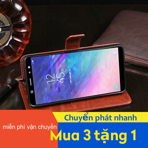 Bao da điện thoại có ngăn đựng ví cho Samsung Galaxy M31S M31 J5 J3 J4 J8 A01 Core A8 A7 A5 A3 A9S A9 Pro 2017 2018 | BigBuy360 - bigbuy360.vn