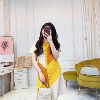 Váy sơ mi đũi xinh xinh