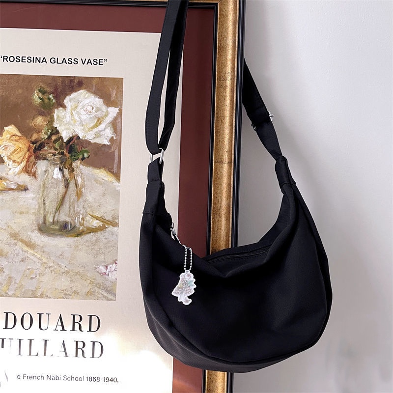 Túi Xách Đeo Vai Màu Trơn Phong Cách Nhật Bản Thời Trang Cho Nữ